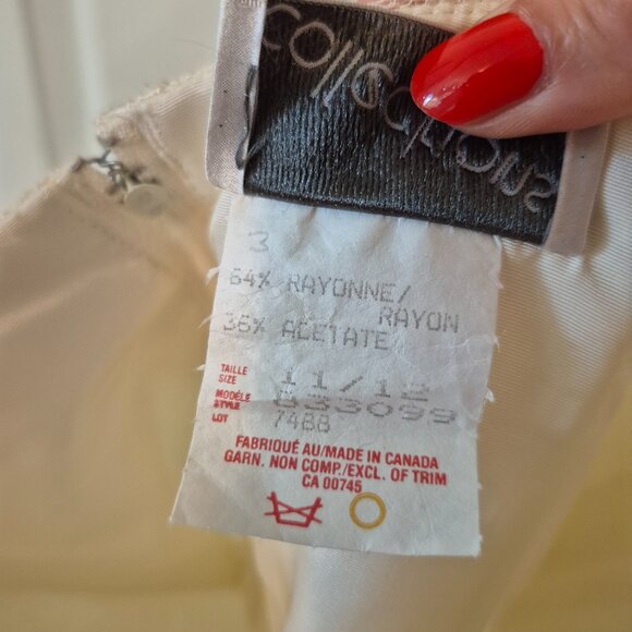 M80s/90s White Lace Strapless Cocktail Dress | Scalloped Hem | Vintage 11/12 - Picture 12 of 13